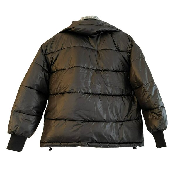 Blank NYC Layered Oversized Run the Show Denim Puffer Coat Jacket Sz XS NWT - Picture 8 of 10